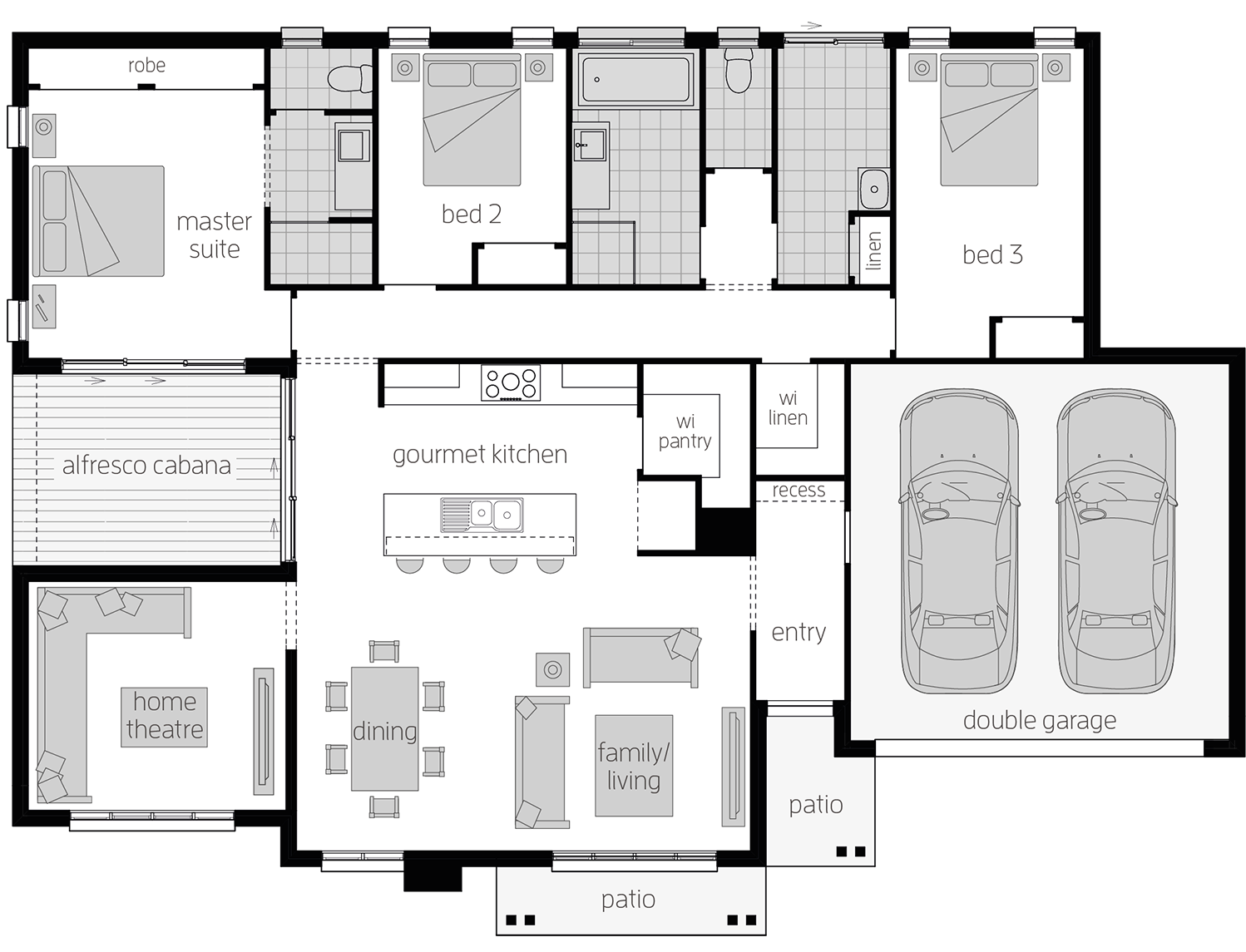 Architectural New Home Designs - Cambridge Floor Plans